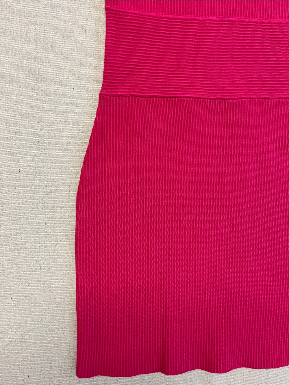 House of Harlow 1960 Pink Ribbed Bodycon Midi Dress Medium - Picture 5 of 12